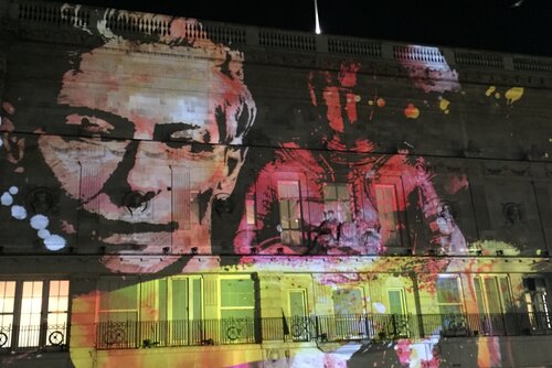 Tilda Swinton Lumiere projection