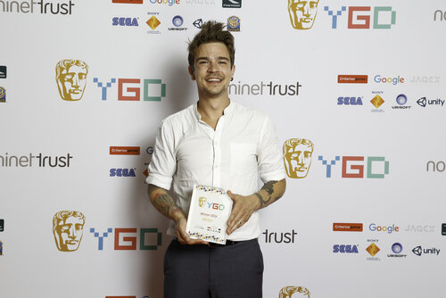 Event: BAFTA Young Game Designers AwardsDate: Sat 23 July 2016Venue: BAFTA, 195 PiccadillyHosts: Ben Shires, Jane Douglas-Area: WINNERS BRANDING BOARD
