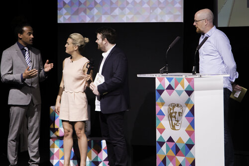 Event: BAFTA Young Game Designers AwardsDate: Saturday 8 July 2017Venue: BAFTA, 195 PiccadillyHosts: Dev Griffin & Georgie Barrat -Area: Ceremony