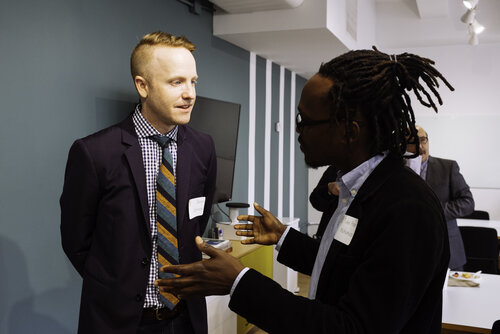 Devin Johnson, Tukei Peter Muhumuza Event: Scholarship Breakfast 2017Venue: 2 W. 46 Street, New York, NYDate: 9/19/2017