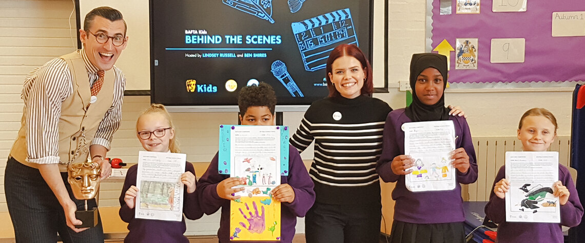 Event: BAFTA Kids & Place 2Be at Ark Kings Academy Primary, Kings Norton, BirminghamDate: Tuesday 1 October 2019Venue: Ark Kings Academy Primary, Kings Norton, BirminghamHosts: Lindsey Russell and Ben Shires-